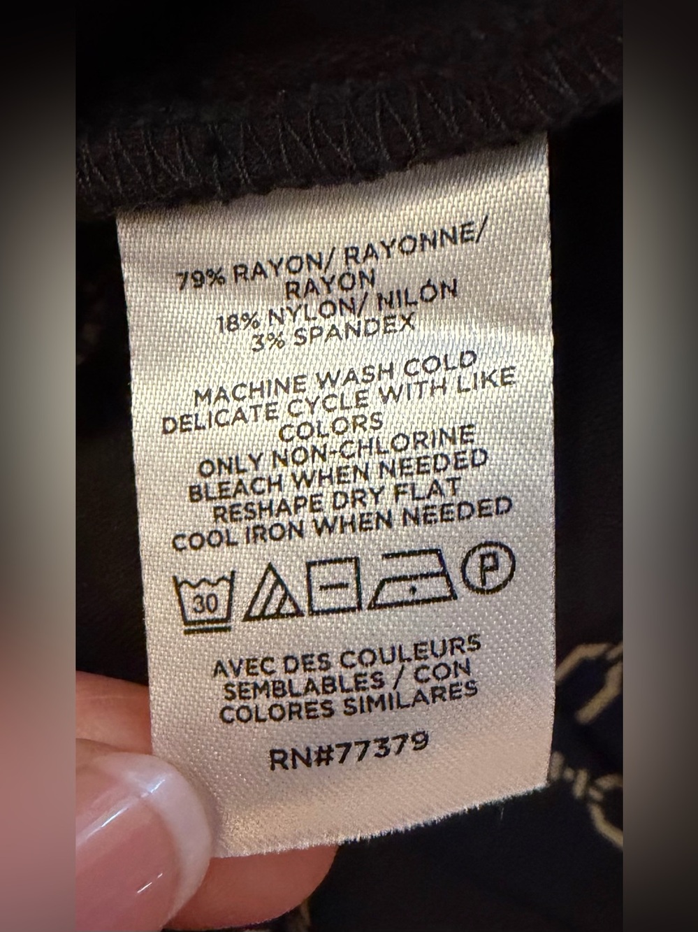 NWT Ann Taylor XL Chain Print Twist Front Midi Dress Black Gold Long Sleeve - Picture 10 of 11